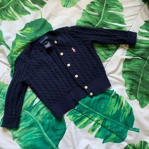 Ralph Lauren dark blue cardigan kids